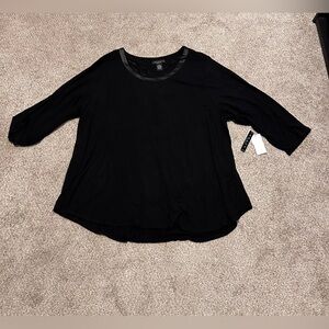 Grace Black Long Sleeve Women's Top